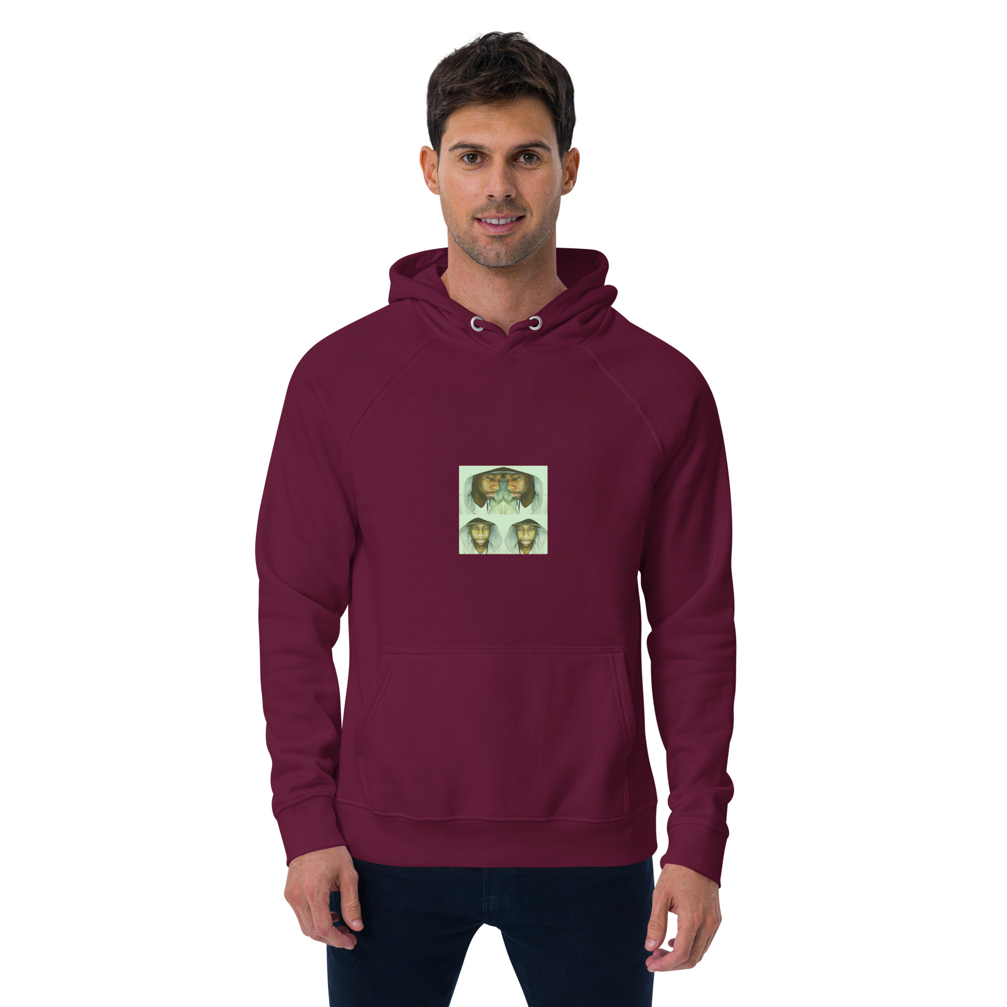 Unisex eco raglan hoodie - Image 4