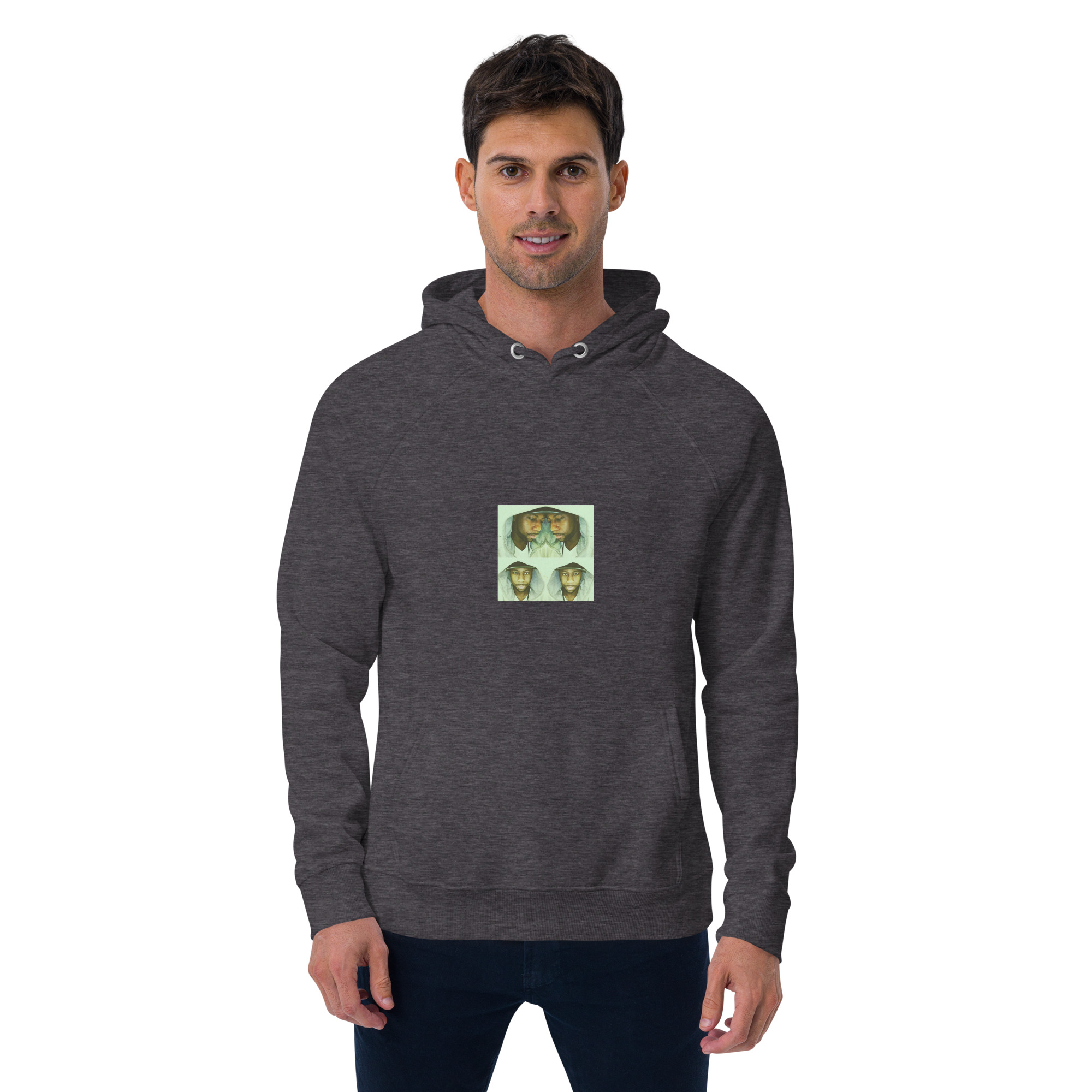 Unisex eco raglan hoodie - Image 7